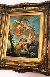 Dipinto quadro “Rinaldo e Armida” scena mitologica