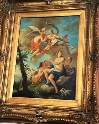 Dipinto quadro “Rinaldo e Armida” scena mitologica