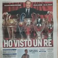 Tuttosport del 13/6/ 2023 morte Silvio Berlusconi