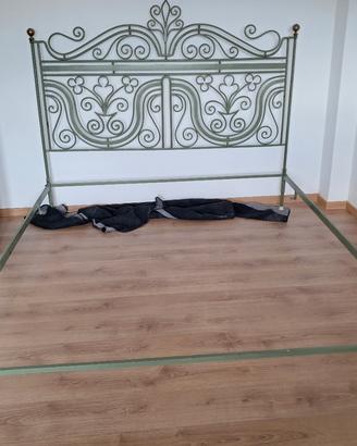 letto matrimoniale puro liberty in ferro battuto