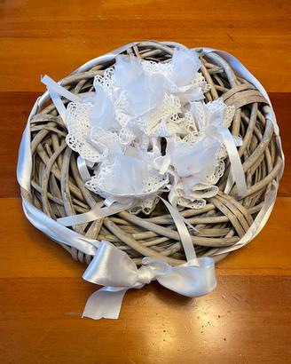 Bomboniera realizzata ad uncinetto porta confetti