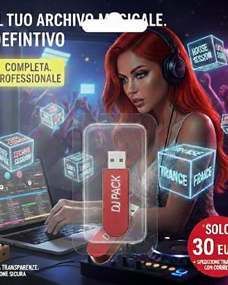 PEN DRIVE DJ PRONTA PER DJ SET MUSICA