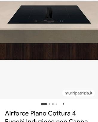 piano induzione con cappa integrata 