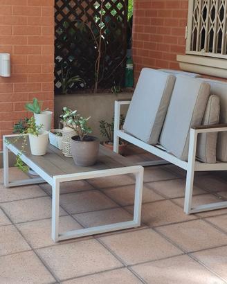 Salotto da giardino Aranci completo – divanetto, 2