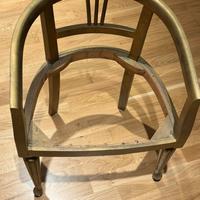 Poltroncina sedia vintage anni 50 senza seduta