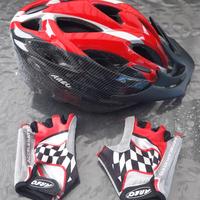 Casco da Bici Bimbo + Guanti