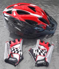 Casco da Bici Bimbo + Guanti