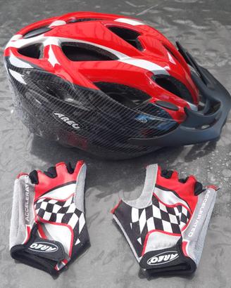 Casco da Bici Bimbo + Guanti