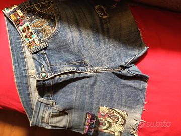 pantaloncino in jeans donna 