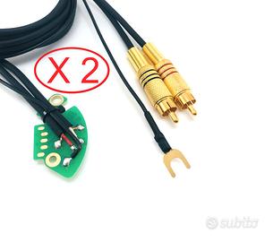 Coppia cavi rca giradischi Technics SL 1200 MK3