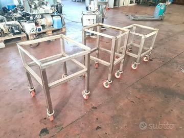 3 carrelli trasportatori a doppia pila usati