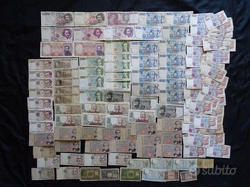 LOTTI DI 126 BANCONOTE ITALIANE DA CIRCOLATE A FDS