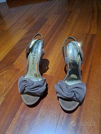 Tacco da cerimonia con fiocco di seta