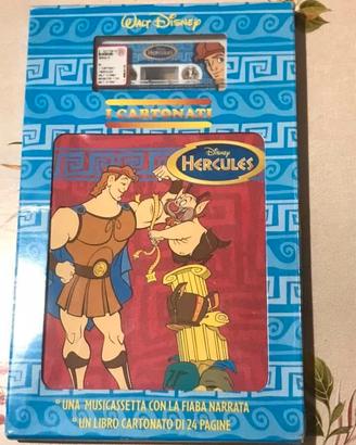 Libro cartonato Hercules Disney + musicassetta