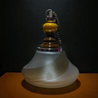 Lampada in vetro multicolore e ceramica anni 60’