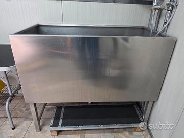 Vasca professionale in acciaio inox per toelettatu
