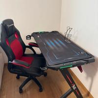 Scrivania LED RGB + Sedia Sevenlabs