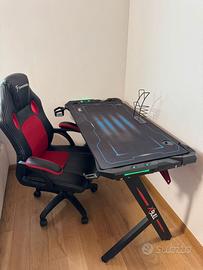 Scrivania LED RGB + Sedia Sevenlabs