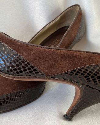 scarpe decolletè n 36 vera pelle