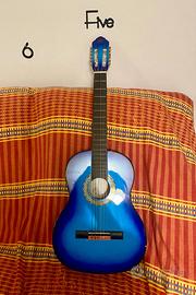 Chitarra Classica Eko CS-10 Blue Burst - COME NUOV