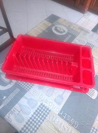 Scolapiatti in plastica