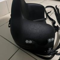 Seggiolino moto Stamatakis + casco bimbo