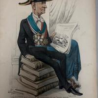 Antica caricatura GIOVANNI VACCA Antonio Manganaro