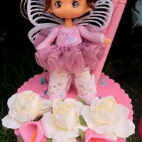 cake topper ballerine in porcellana fredda 