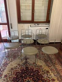 Set 8 sedie design vintage Simon anni ‘80