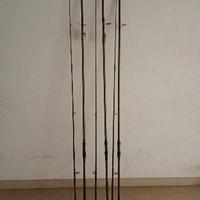 canne da pesca nuove e piombi