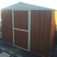 Box baracca lamiera Acciaio 275x175cm fin legno