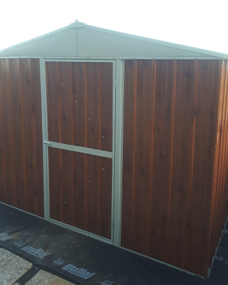 Box baracca lamiera Acciaio 275x175cm fin legno