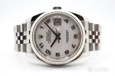 Rolex Datejust 116234 Madreperla 12/2005 garanzia