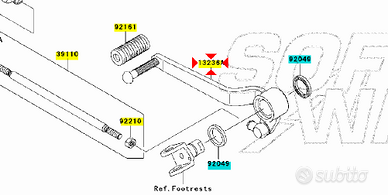 Pedale cambio Kawasaki Z750 132360142