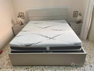 letto matrimoniale contenitore con materasso e com