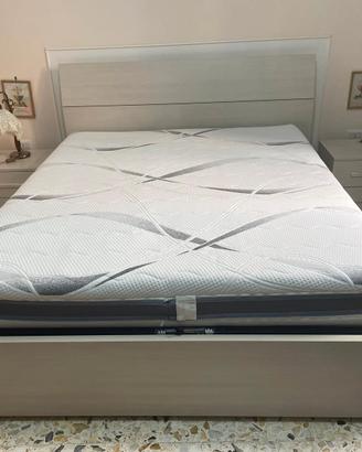 letto matrimoniale contenitore con materasso e com