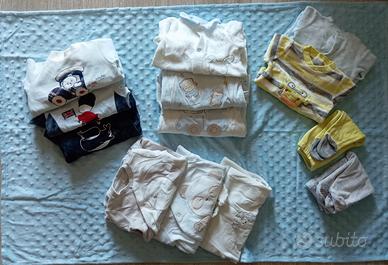 13 PEZZI abbigliamento ciniglia neonato 50 cm