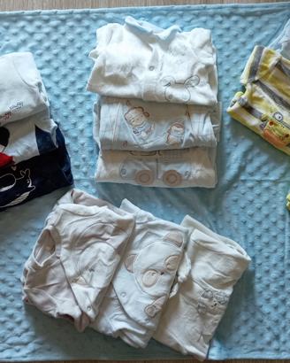 13 PEZZI abbigliamento ciniglia neonato 50 cm