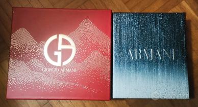 Scatola contenitore Giorgio Armani e Armani Jeans