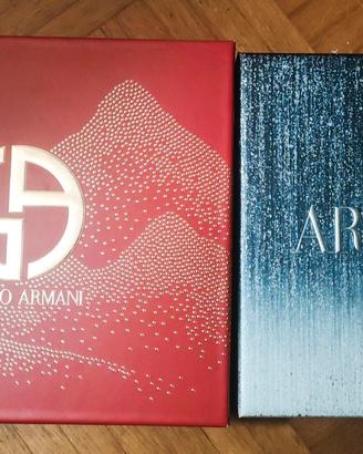 Scatola contenitore Giorgio Armani e Armani Jeans