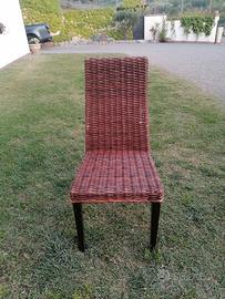 sedie in Rattan naturale 