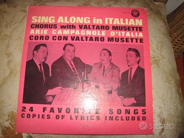 lp vinile Sing along in italian anni50/60