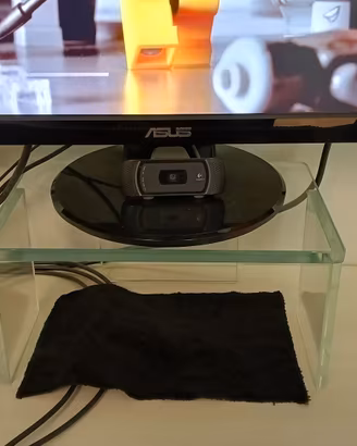 rialzo in vetro per monitor PC