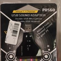 Scheda Audio USB 7.1 Canali PD560 