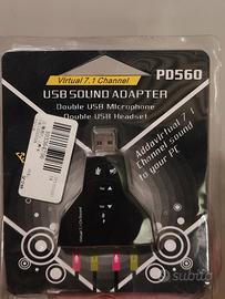 Scheda Audio USB 7.1 Canali PD560 