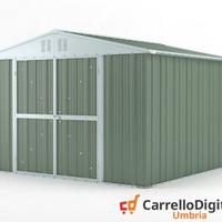 Box struttura lamiera Acciaio 327x307 verde