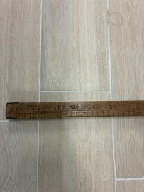 Antica stecca/metro in legno da sarto/merceria