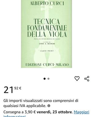 alberto curcio tecnica viola 1 - libro 100 canzoni