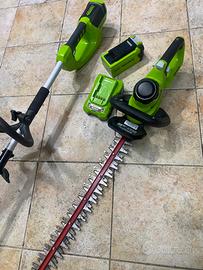 Decespugliatore e taglia siepi Greenworks 40V