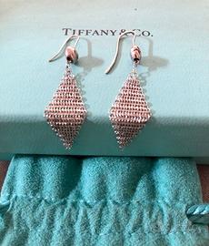 Orecchini Tiffany "Elsa Peretti" Mesh in argento